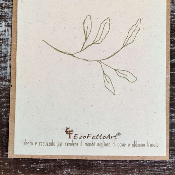 segnaposto segnalibro in carta piantabile ecofattoart